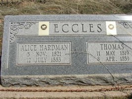 Alice Hardman Thornton Eccles Alice Hardman Thornton Eccles