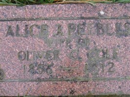 Alice Jane Peebles Cole Alice Jane Peebles Cole