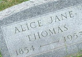 Alice Jane Thomas Alice Jane Thomas
