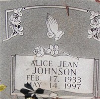Alice Jean Johnson Alice Jean Johnson