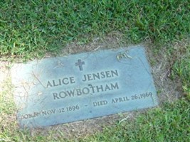 Alice Jensen Rowbotham Alice Jensen Rowbotham
