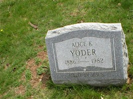 Alice K Yoder Alice K Yoder