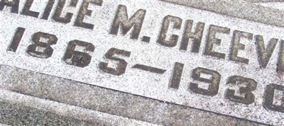 Alice M. Cheever Alice M. Cheever