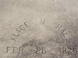 Alice M. Hall Alice M. Hall