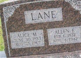 Alice M Lane