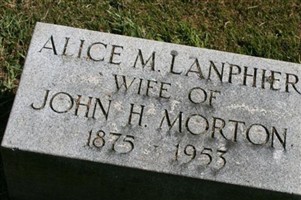 Alice M. Lanphier Morton Alice M. Lanphier Morton