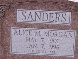 Alice M Morgan Sanders Alice M Morgan Sanders