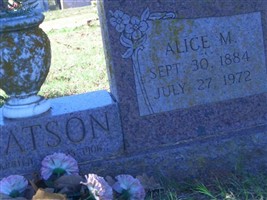 Alice M. Watson Alice M. Watson