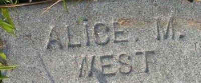 Alice M West