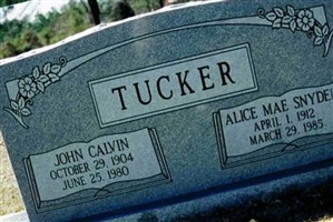 Alice Mae Snyder Tucker Alice Mae Snyder Tucker