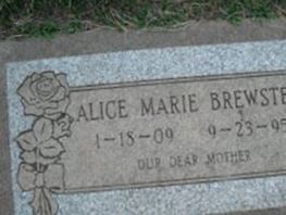 Alice Marie Brewster Alice Marie Brewster