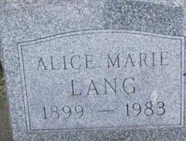 Alice Marie Lang Alice Marie Lang