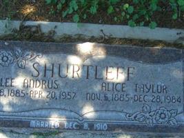 Alice Mattie Taylor Shurtleff