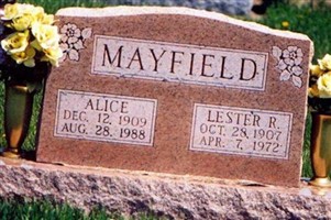 Alice Nicholson Mayfield Alice Nicholson Mayfield