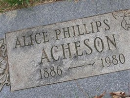 Alice Phillips Acheson Alice Phillips Acheson