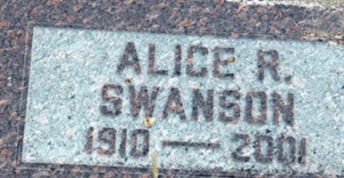 Alice R. Swanson Alice R. Swanson