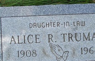 Alice R Truman Alice R Truman