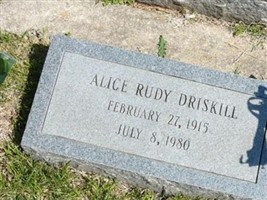 Alice Rudy Driskill Alice Rudy Driskill
