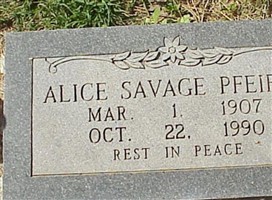 Alice Savage Pfeifer