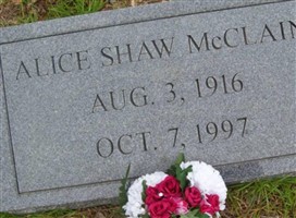 Alice Shaw McClain