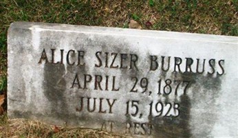 Alice Sizer Burruss Alice Sizer Burruss