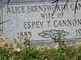 Alice Yates Farnsworth Cannon Alice Yates Farnsworth Cannon