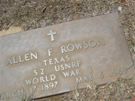 Allen Francis Rowson Allen Francis Rowson