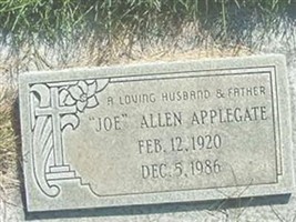 Allen "Joe" Applegate Allen "Joe" Applegate