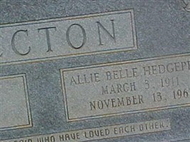 Allie Belle Hedgepeth Becton