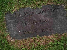 Allie Spurgeon Yost Allie Spurgeon Yost