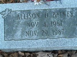 Allison D Baines