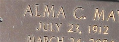 Alma C May Fails