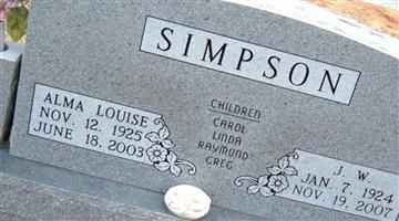 Alma Louise Smith Simpson