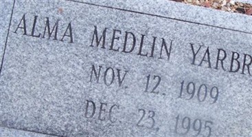 Alma Medlin Yarbrough Alma Medlin Yarbrough