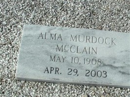 Alma Murdock McClain Alma Murdock McClain