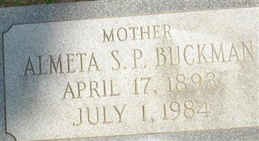Almeta S.P. Buckman