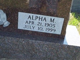 Alpha M. Bowersox Alpha M. Bowersox