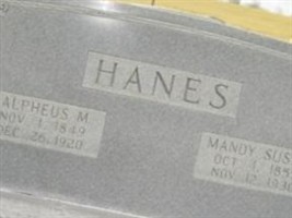 Alpheus Mizell Hanes Alpheus Mizell Hanes