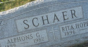 Alphons G. Schaer Alphons G. Schaer