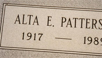 Alta Elizabeth Haltom Patterson