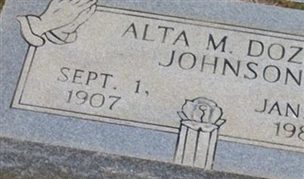 Alta M. Dozier Johnson Alta M. Dozier Johnson