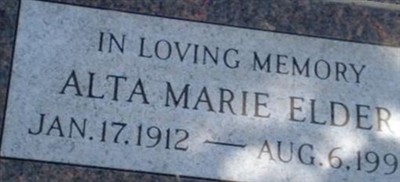 Alta Marie Elder Alta Marie Elder