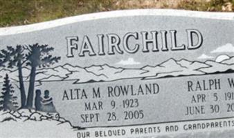 Alta Marie Rowland Fairchild