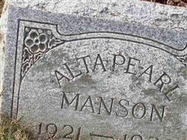 Alta Pearl Manson Alta Pearl Manson