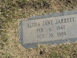Altha Jane Jarrett Altha Jane Jarrett