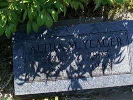 Altha M. Yeager Altha M. Yeager