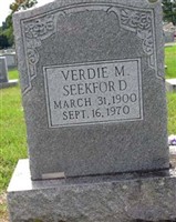 Mary Alvertis "Verdie" Monger Seekford