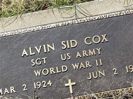 Alvin Sid Cox Alvin Sid Cox