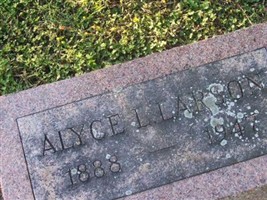 Alyce L. Larson Alyce L. Larson