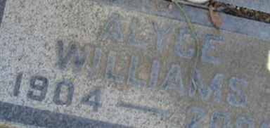 Alyce Williams Alyce Williams